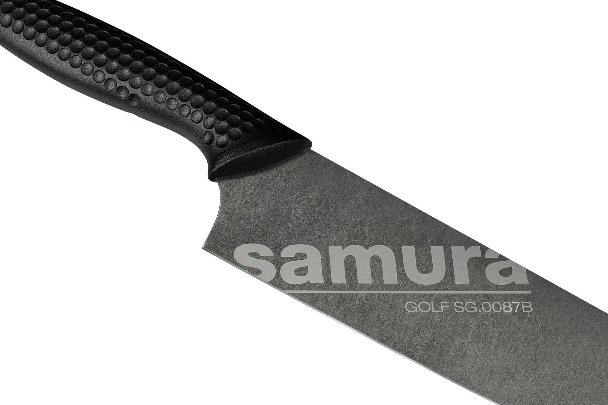 картинка Гранд Шеф нож Samura Golf Stonewash SG-0087BK 240 мм  от магазина На Огне