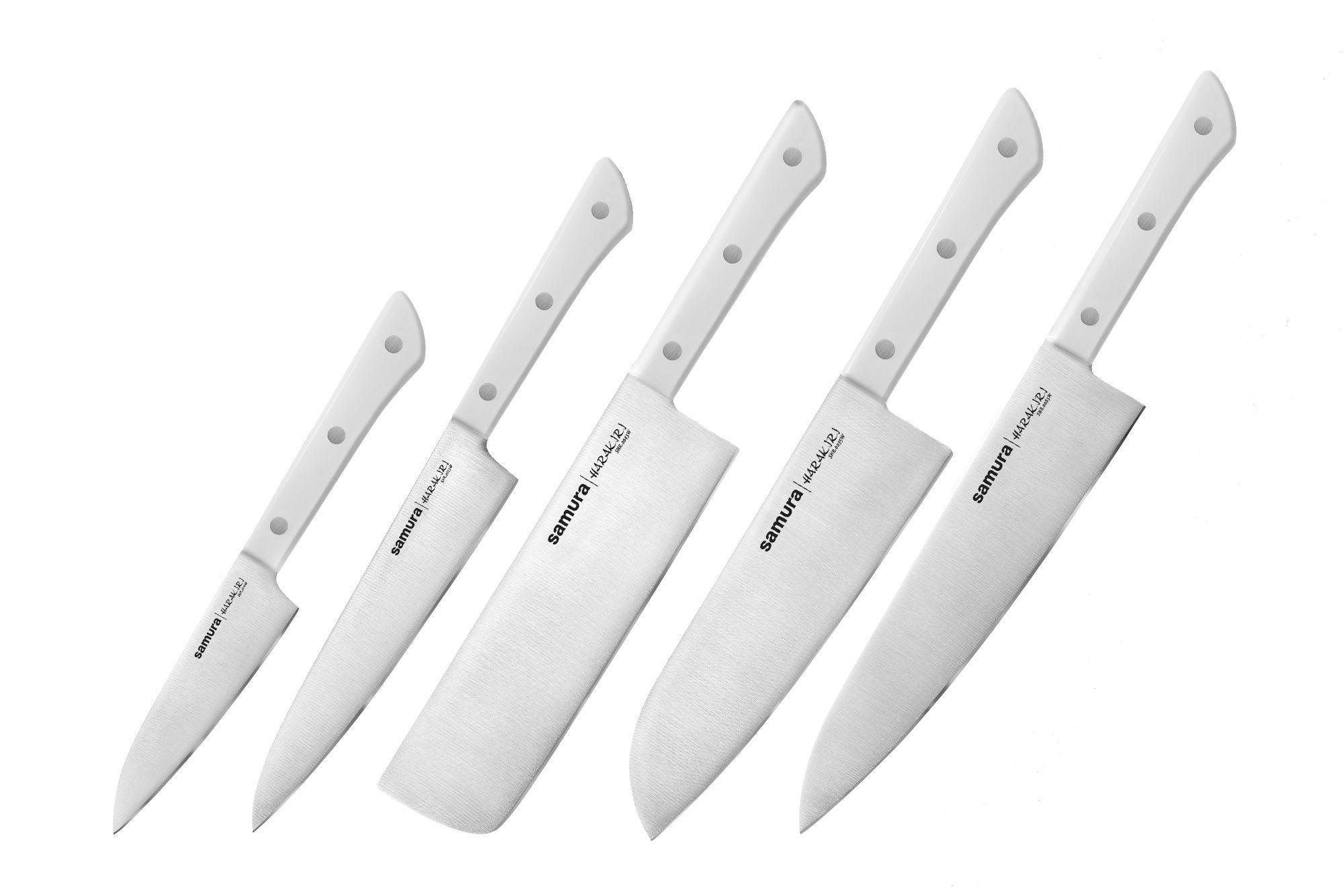 картинка Набор из 5-ти ножей Samura Harakiri SHR-0250W от магазина На Огне