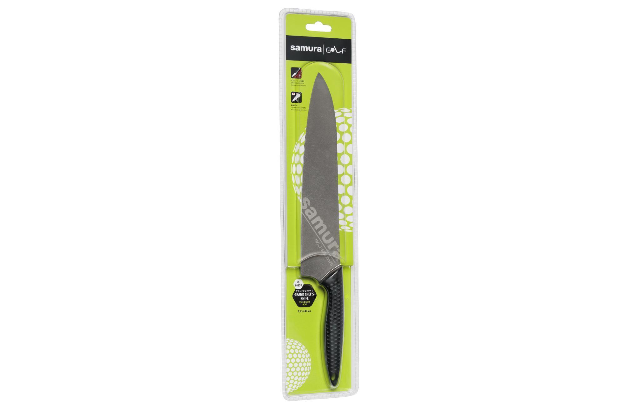 картинка Гранд Шеф нож Samura Golf Stonewash SG-0087BK 240 мм  от магазина На Огне