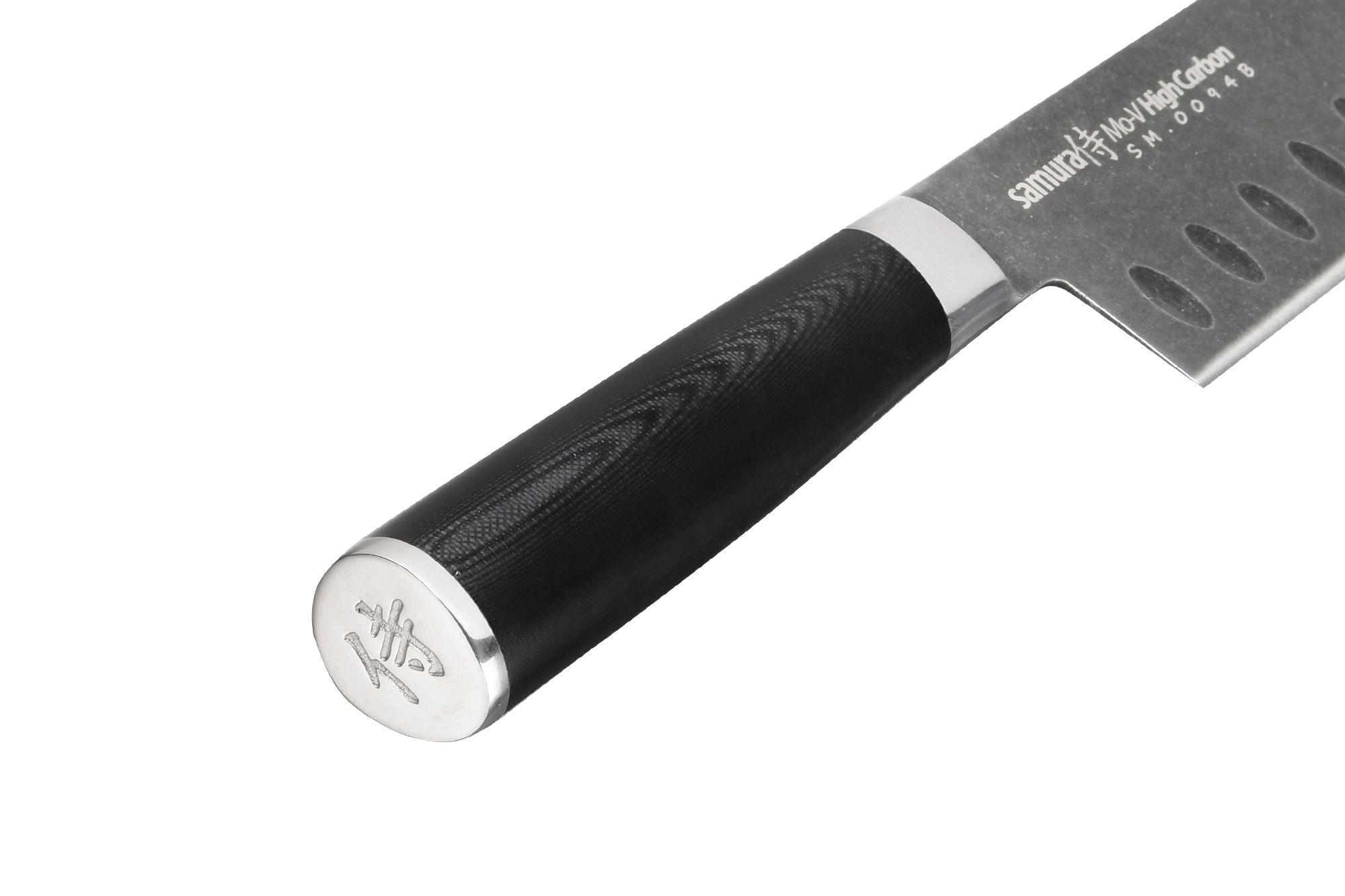 картинка Нож Сантоку SAMURA MO-V STONEWASH SM-0094B от магазина На Огне